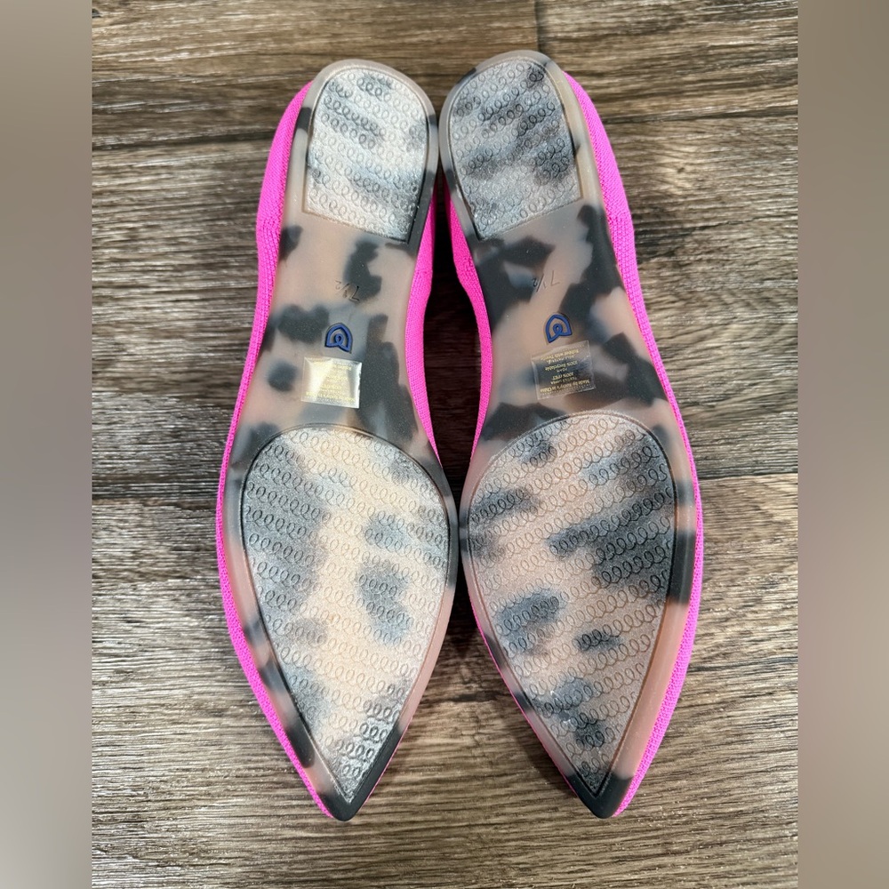 Rothy's Pointy Toe Flat DRAGON FRUIT NEW SZ 7.5 - Picture 12 of 12
